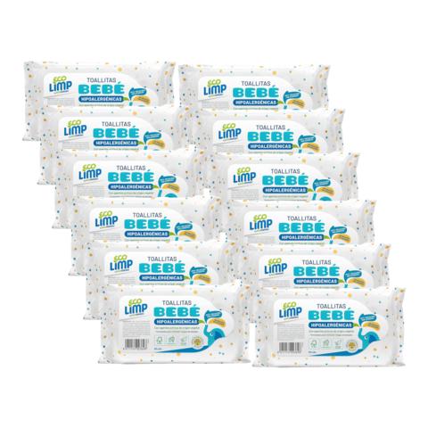12-pack Mimidu ECO babyservetter, 60 st