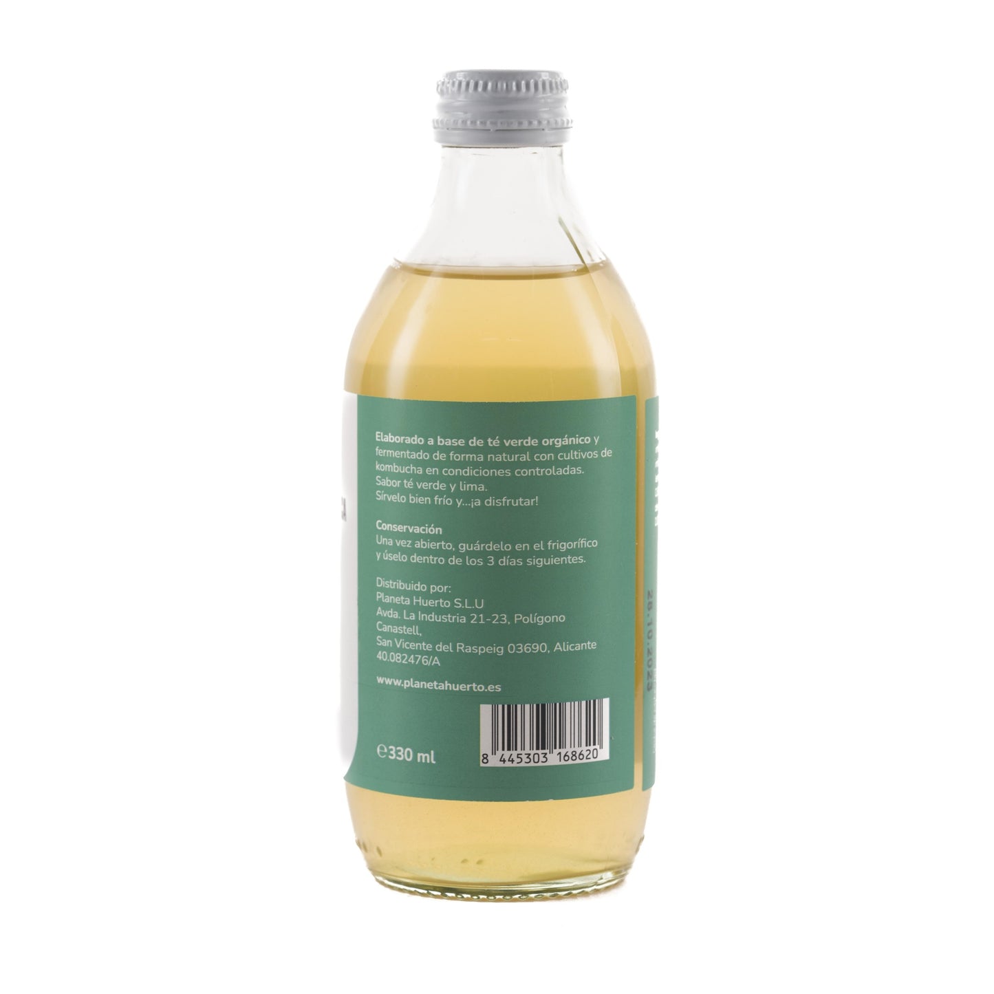 Kombucha ECO zielona herbata i limonka Planeta Huerto 330 ml