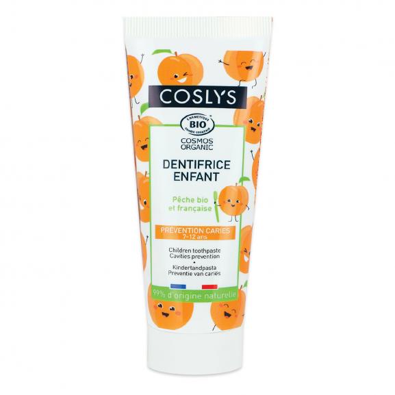 Dentifricio alla pesca per bambini 7-12 anni Coslys 50 ml