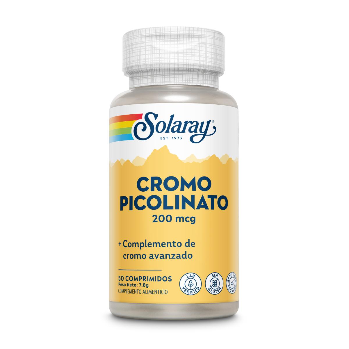 Cromo picolinato 200 mg Solaray 50 compresse