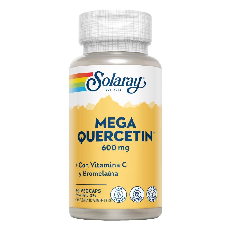 Mega Quercitina 600 mg Solaray, 60 kapslar