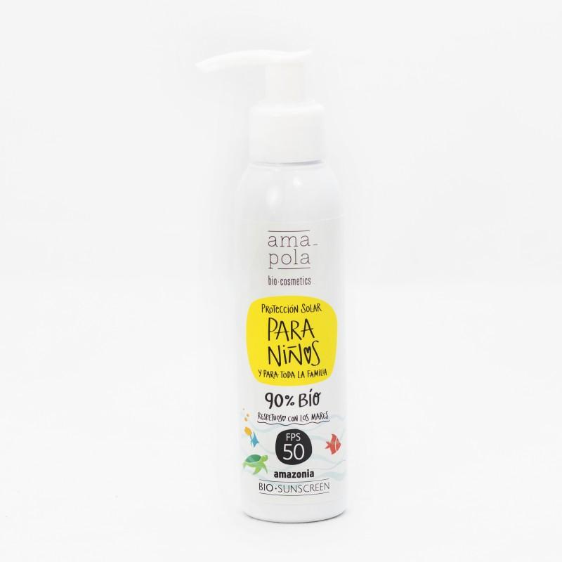 Crème solaire pour enfants SPF 50 Amazonia Amapola 125 ml