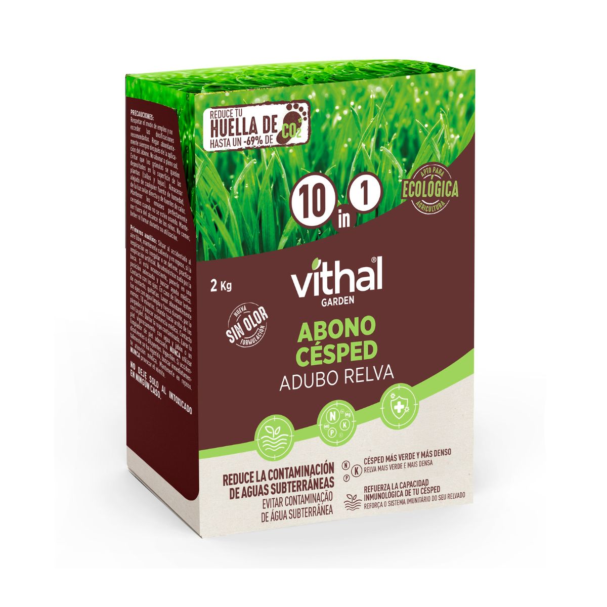 Concime per prato 10 in 1 Eco 2 kg Vithal Garden