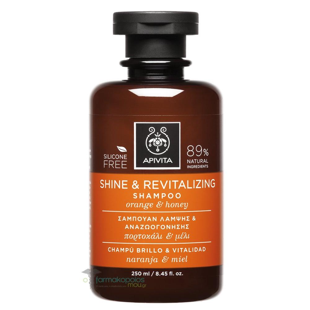 Shampooing Brillance et Vitalité Apivita 250 ml