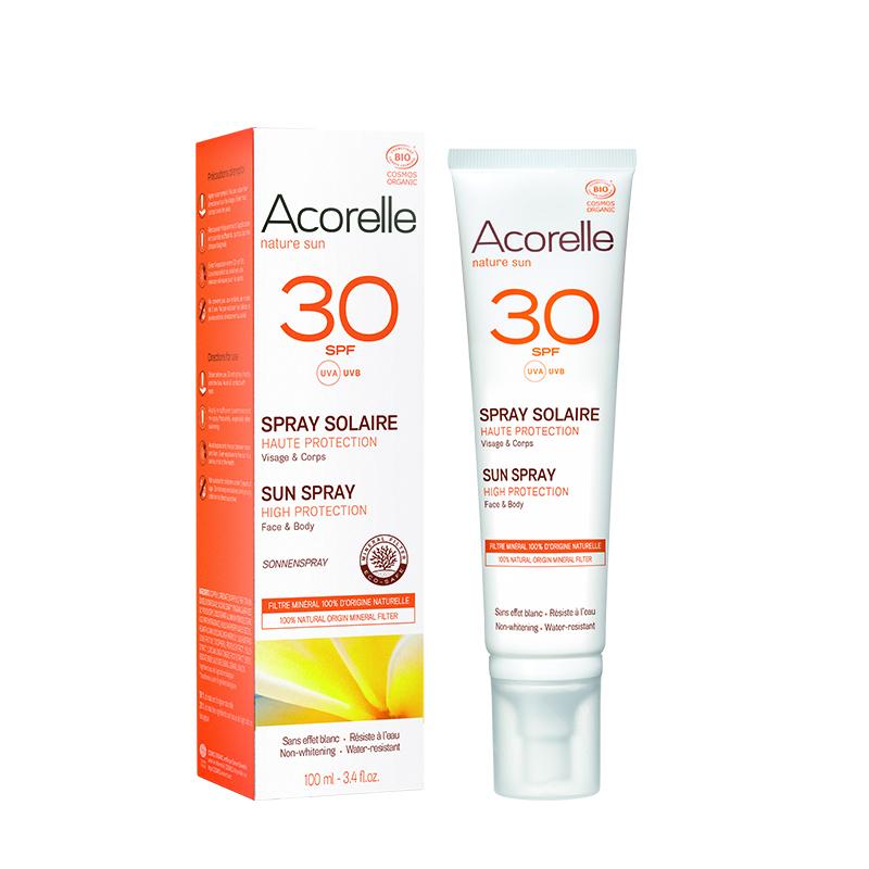 Crema solare protettiva spray per il corpo SPF 30 Acorelle 100 ml
