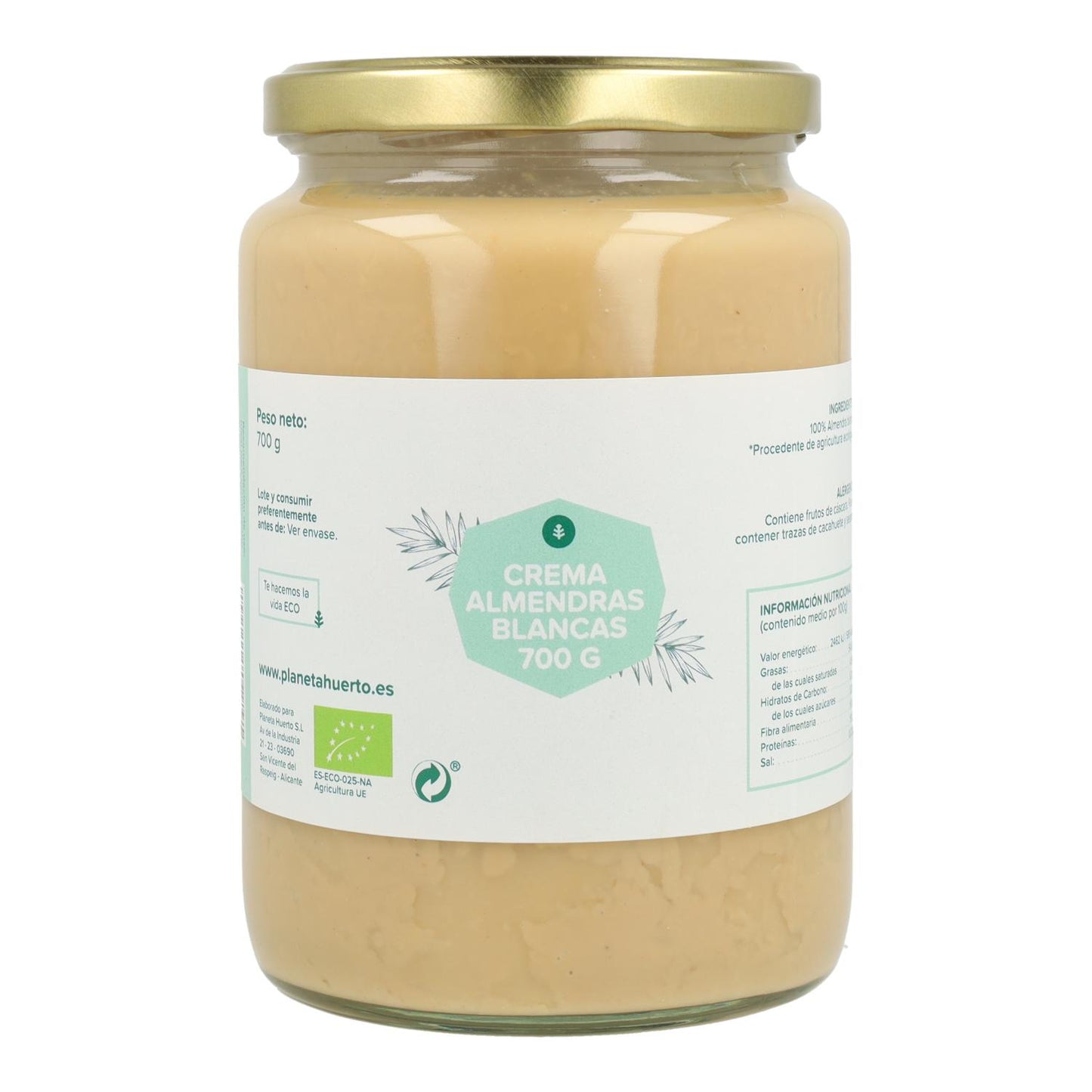 Crème d'amande blanche ECO Planeta Huerto