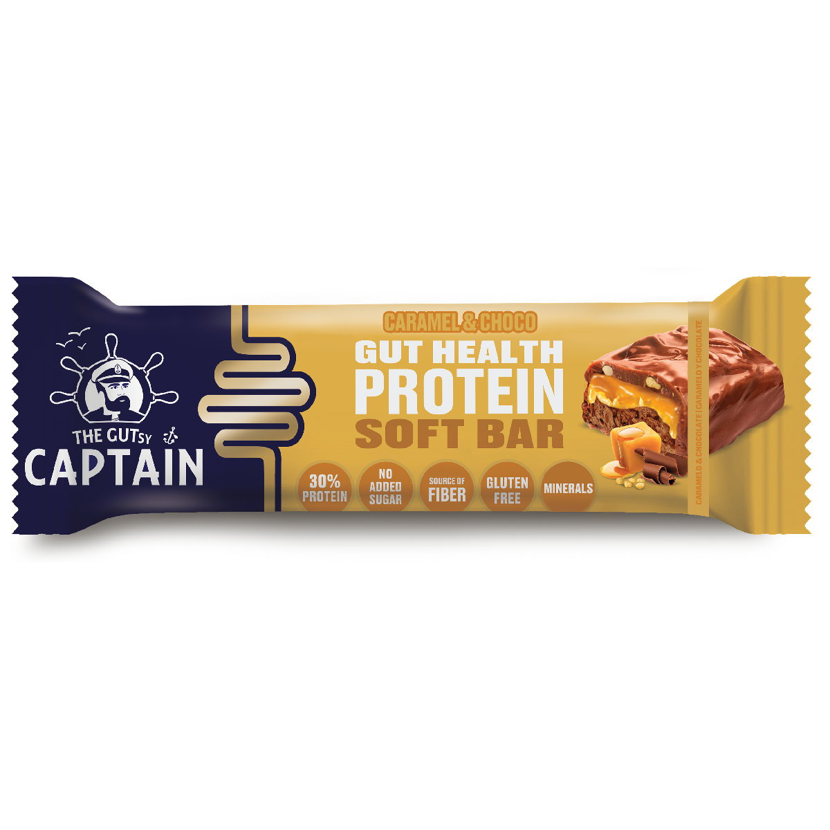 Karamell- und Schoko-Crispies-Riegel Gutsy Captain 45 g