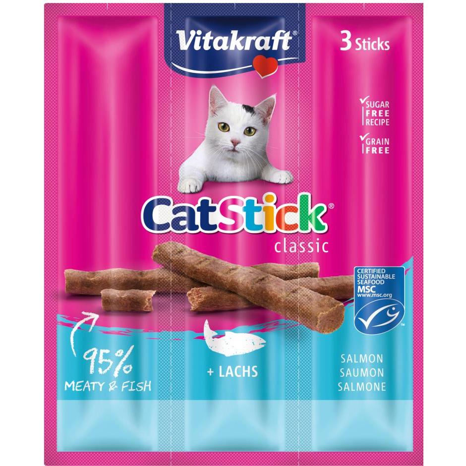 Vitakraft Cat Stick Zalm snack voor katten