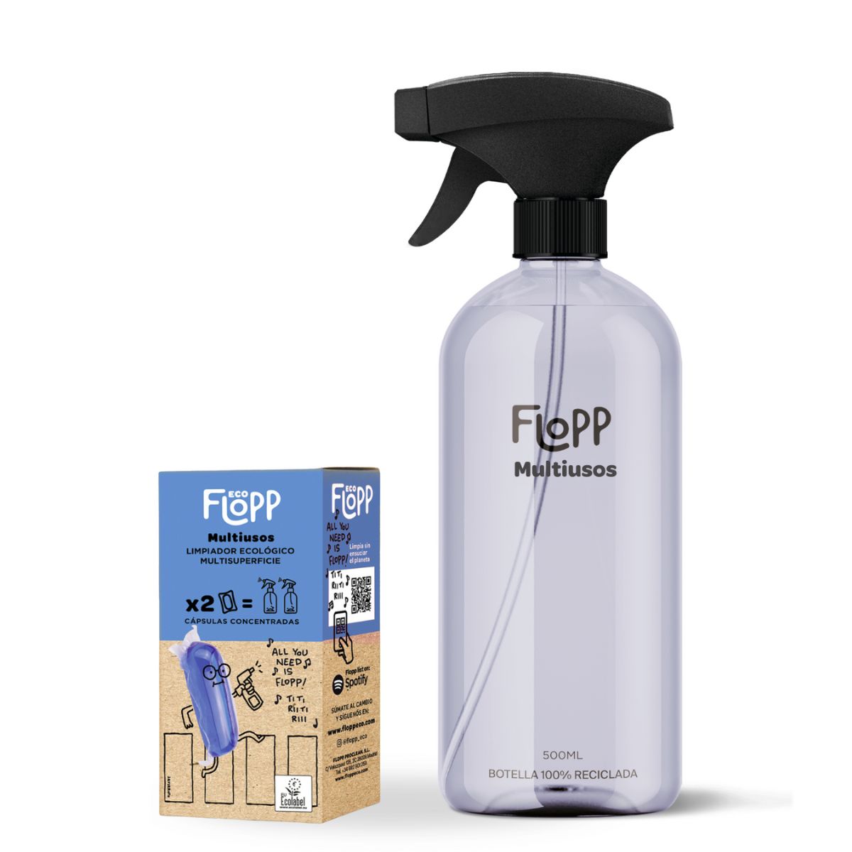 FLOPP ECO Multi-purpose Bottle 500ml + Refill