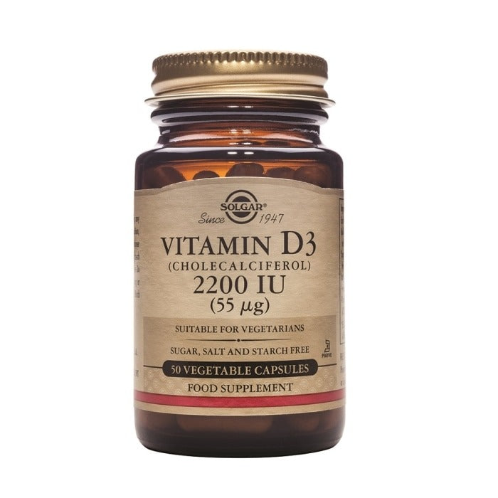 Vitamine D3 2200 UI 50 gélules végétales