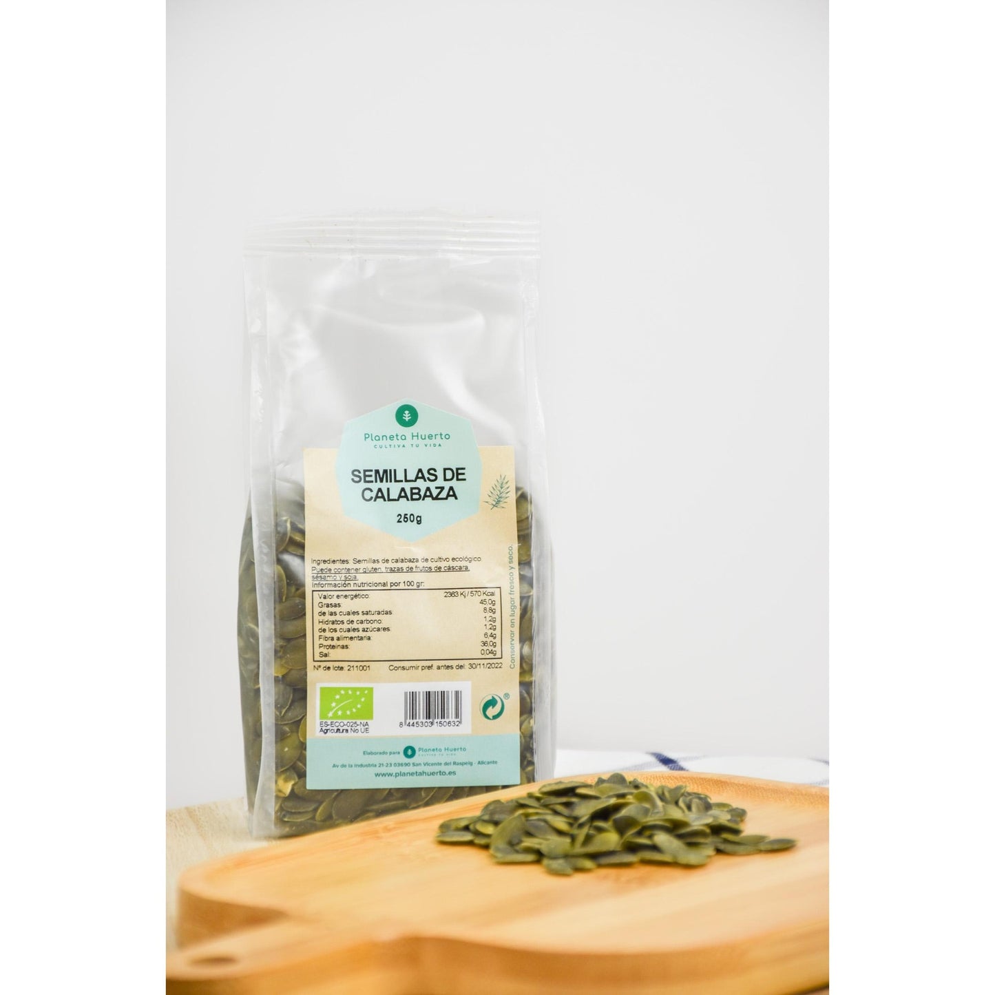 ECO Pompoenpitten Planeta Huerto 250 g