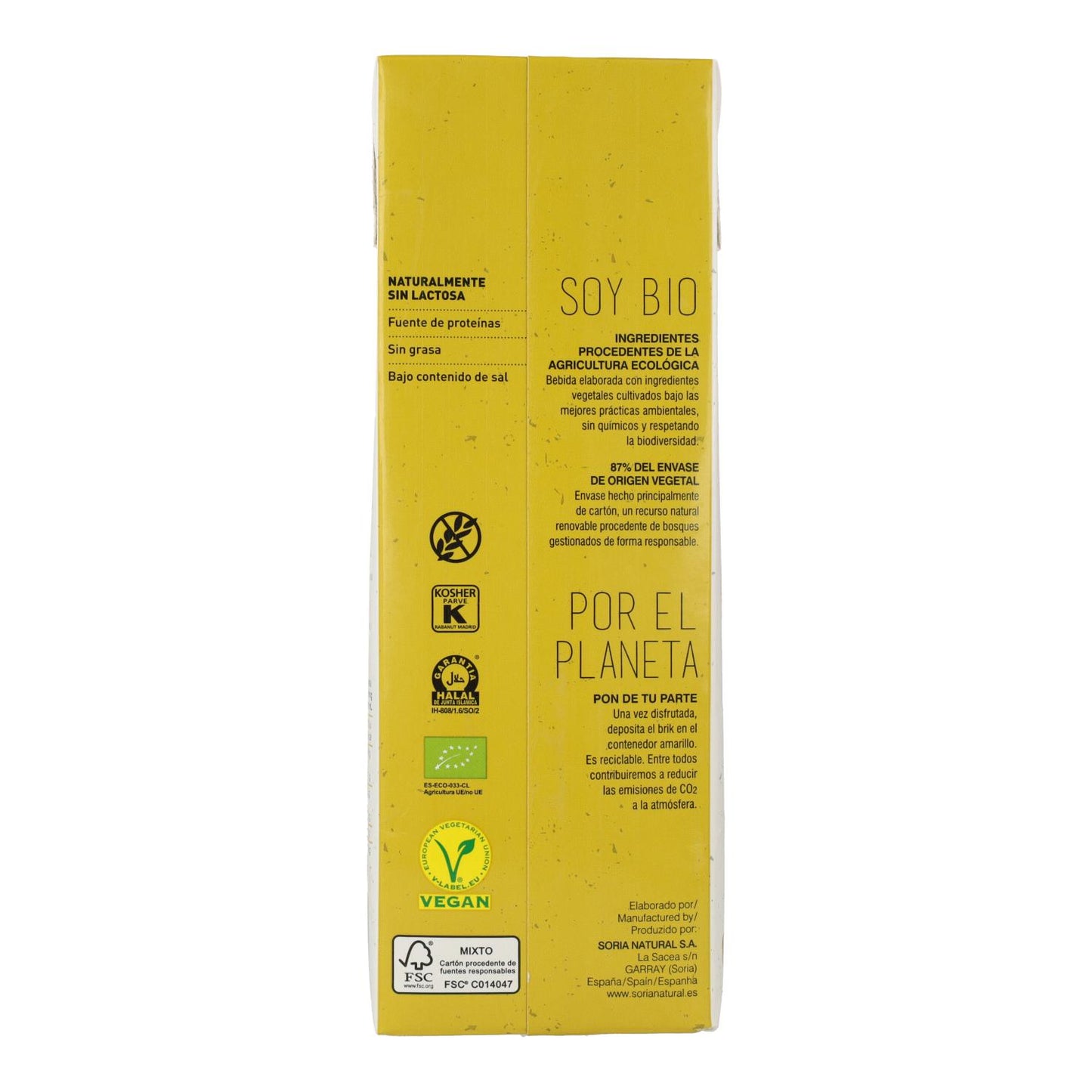 Pack 6L boisson végétale à base de graines pour oiseaux 100 % végétale Soria Natural 1L