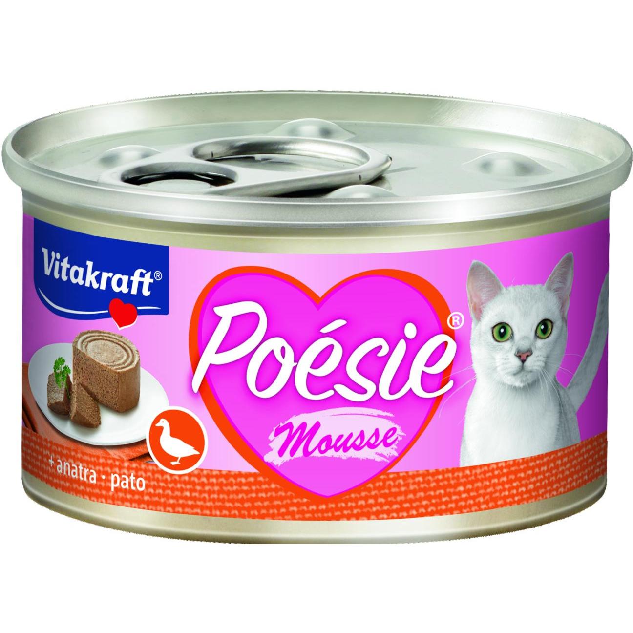 Vitakraft blikje Poésie eendenmousse 85 g natvoer voor katten