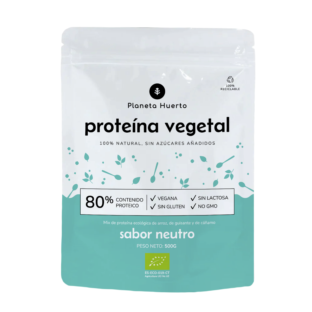 Neutral ECO pflanzliches Eiweiß 80% Planeta Huerto 500 g