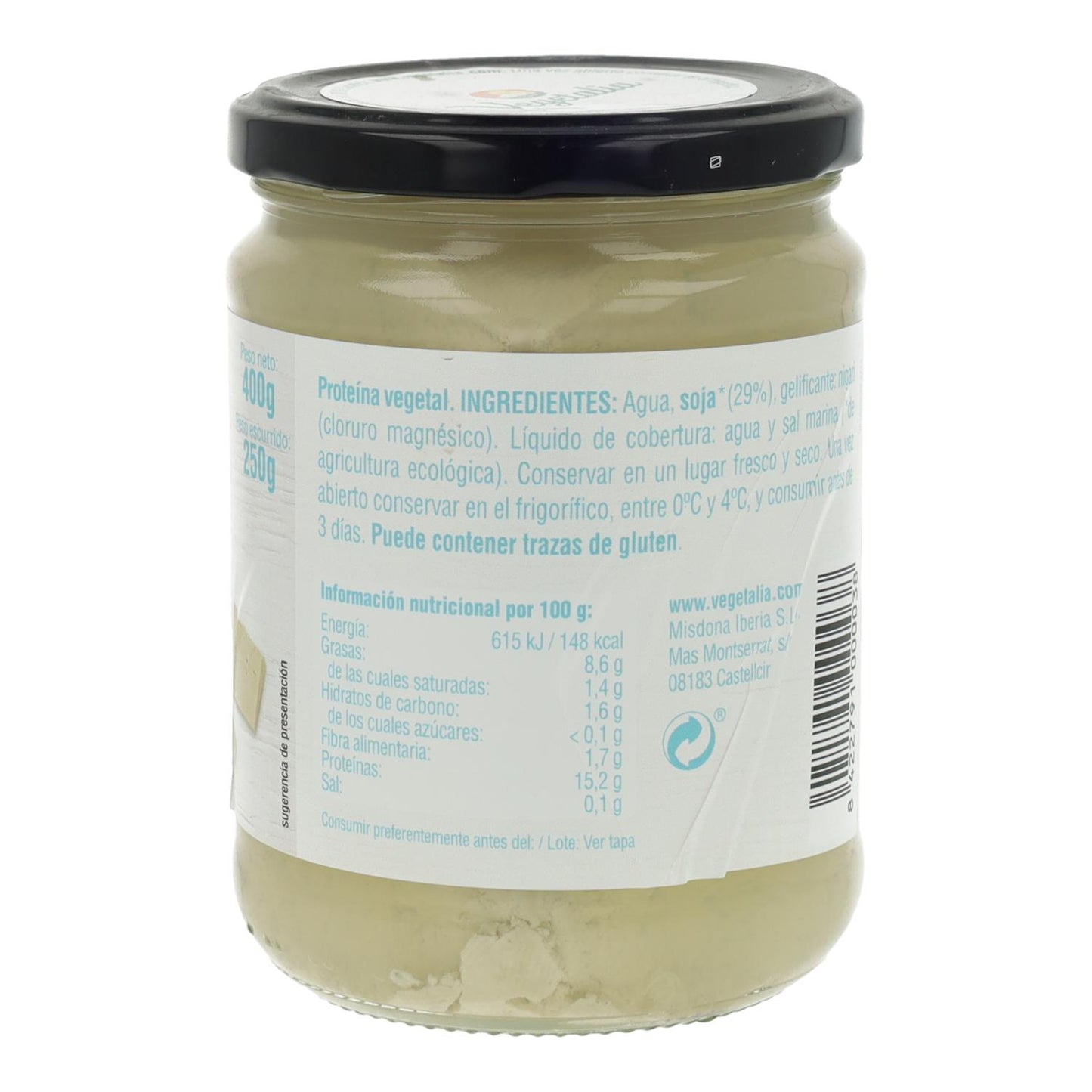Vegetalia Organic Sterilised Tofu in a Jar 250 g