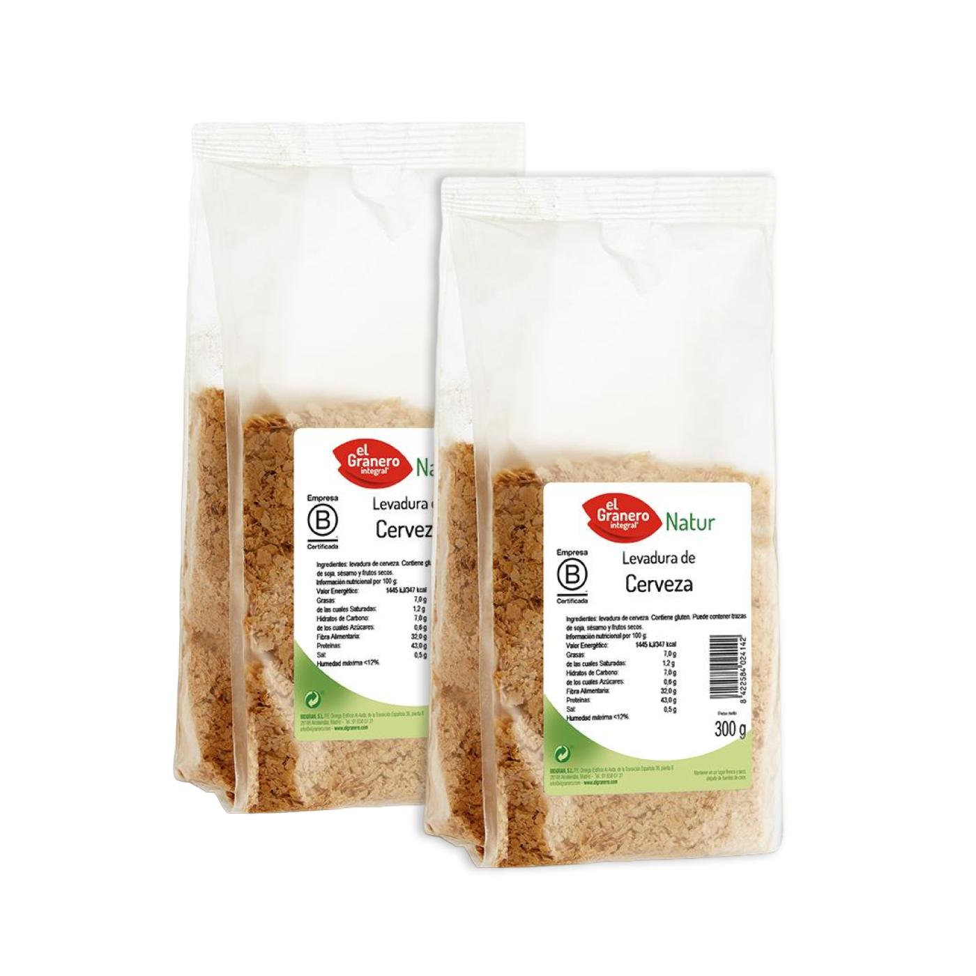 Opakowanie 2x Drożdże piwne El Granero 300 g