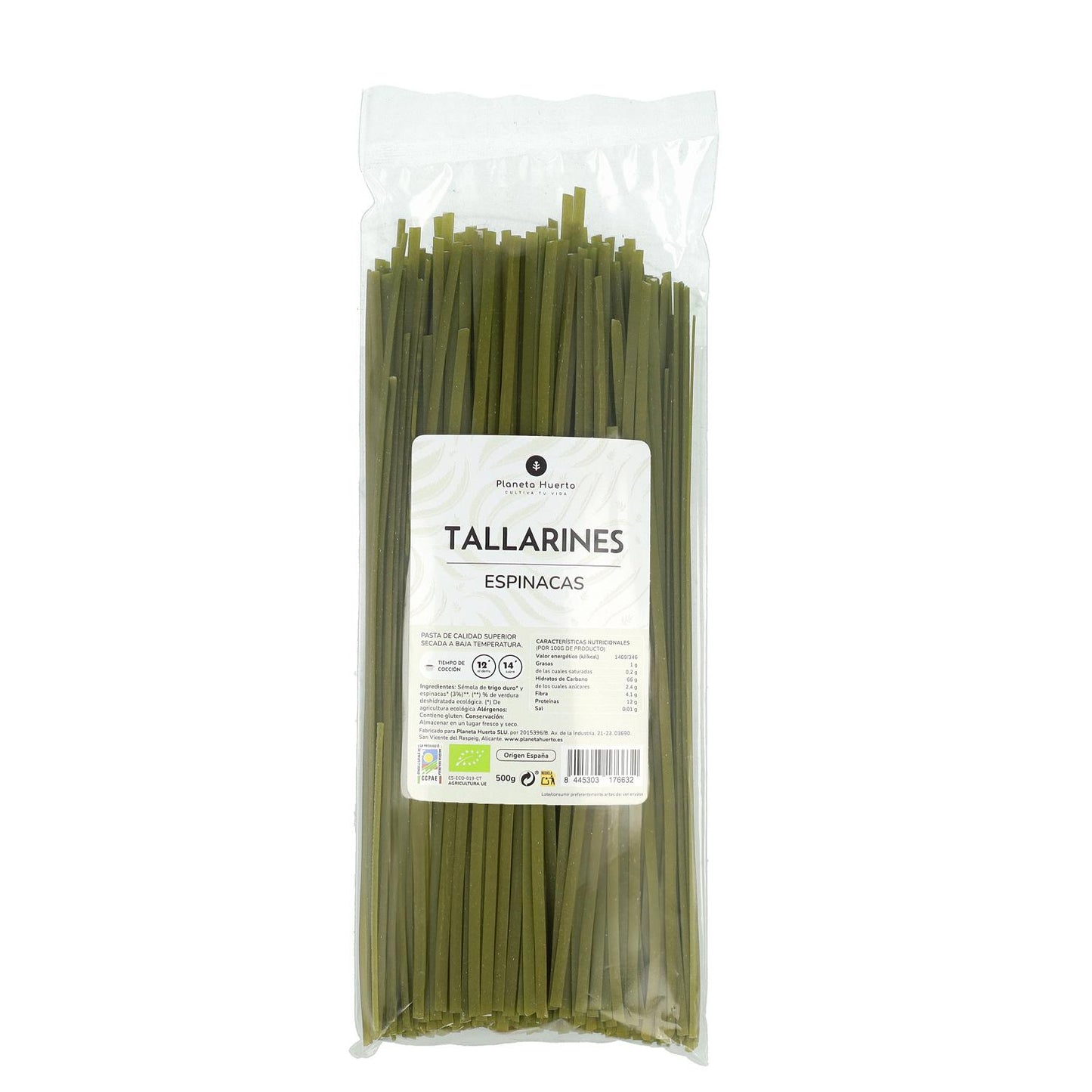 Spenat tagliatelle ECO Planeta Huerto 500gr