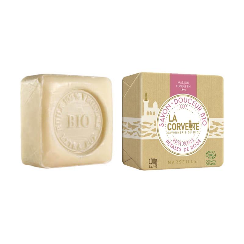 La Corvette rose petal natural soap bar 100 g