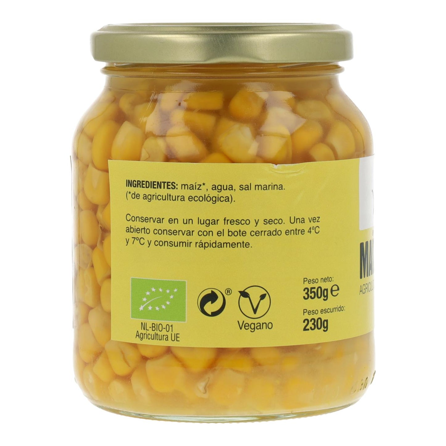 Bio-Zuckermais im Glas Vegetalia 350 g