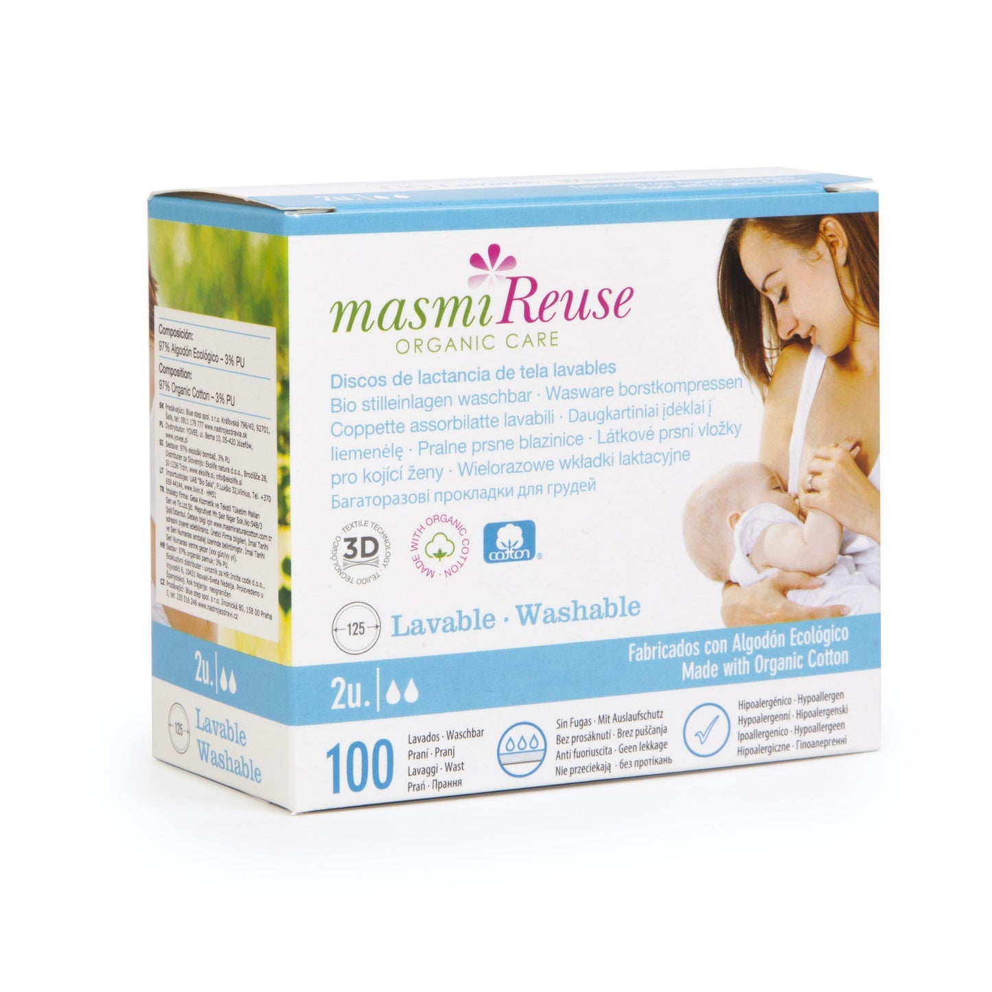 Masmi Washable Cloth Breastfeeding Pads