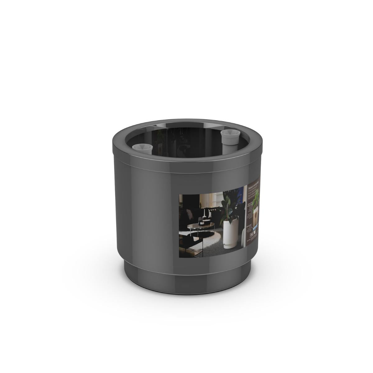 Self-watering hydroplanter pot, anthracite colour, D 32 x 30 (refurbished)