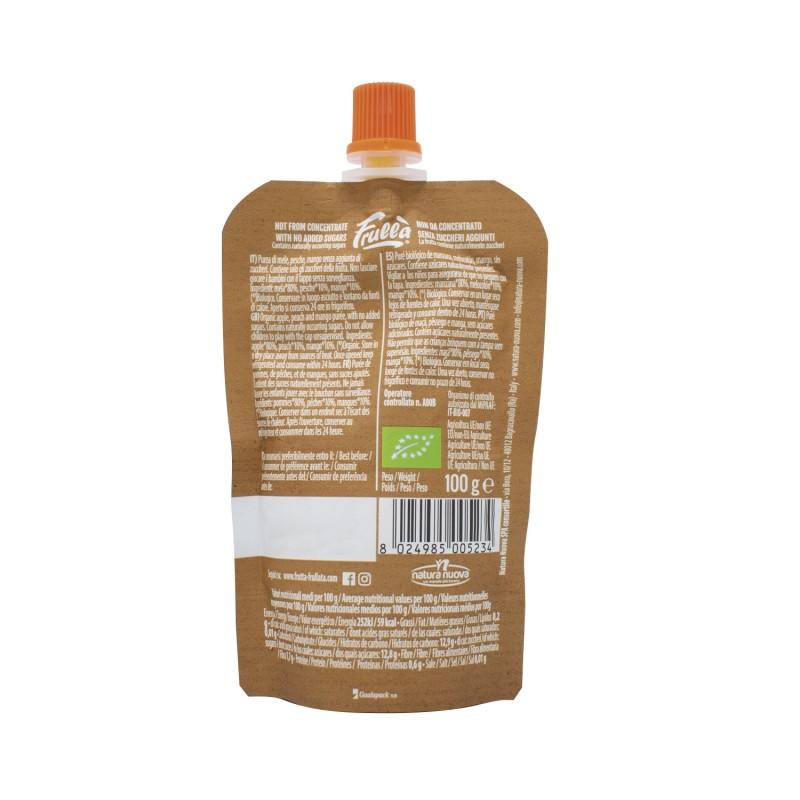 Pouche di mela, pesca e mango Frulla Natura Nuova 1 unità da 100 g