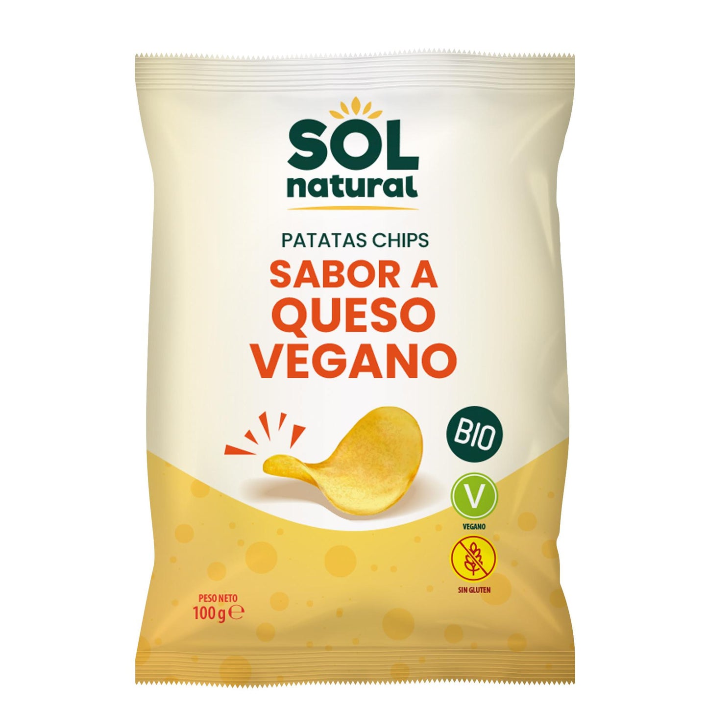 Veganska pommes frites med ostsmak BIO Sol Natural 100 g