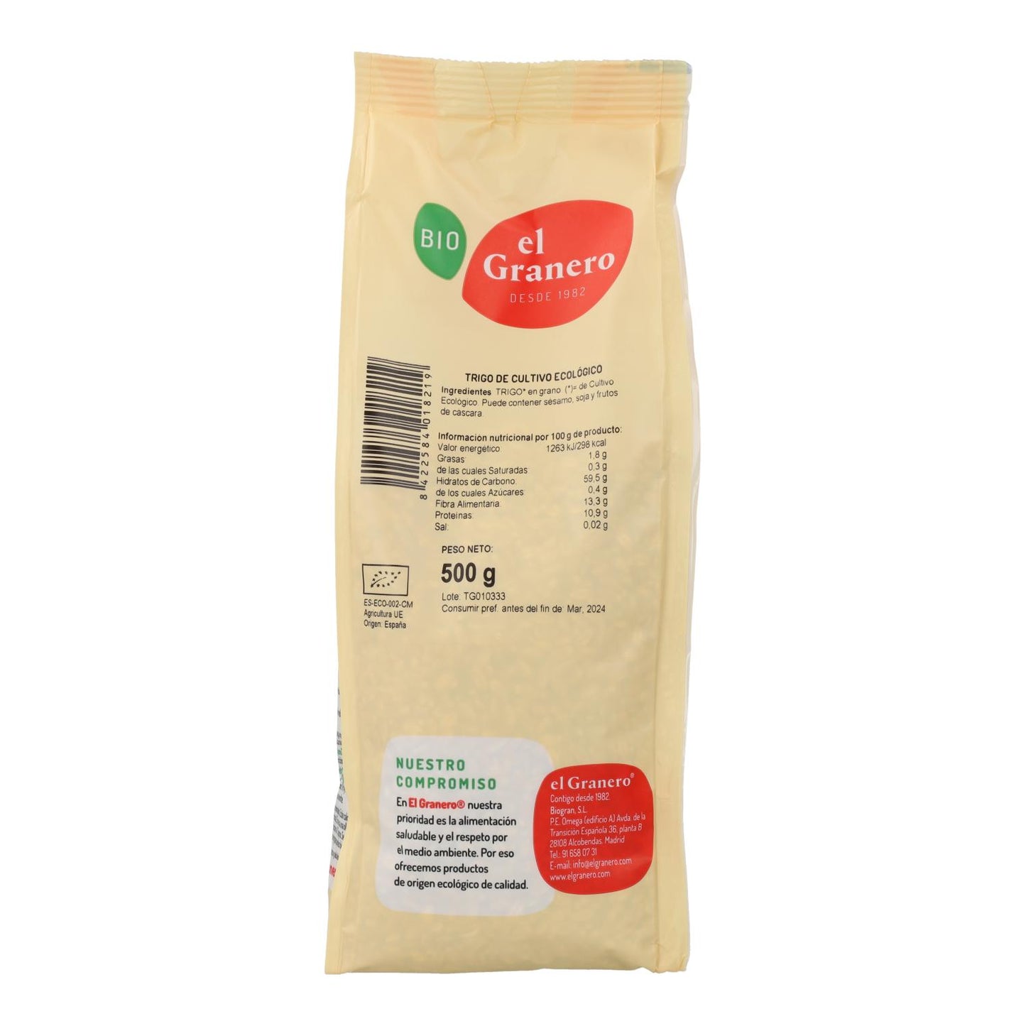 Grano biologico El Granero, 500 g