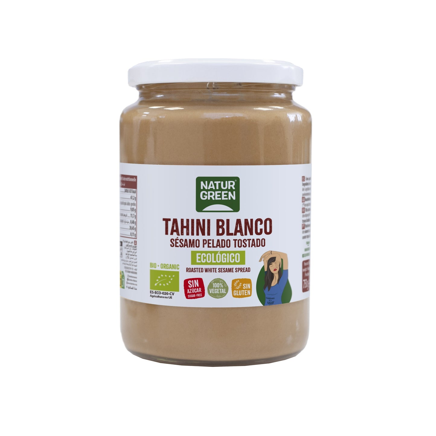 Crema di tahin bianco senza glutine Naturgreen 800 g