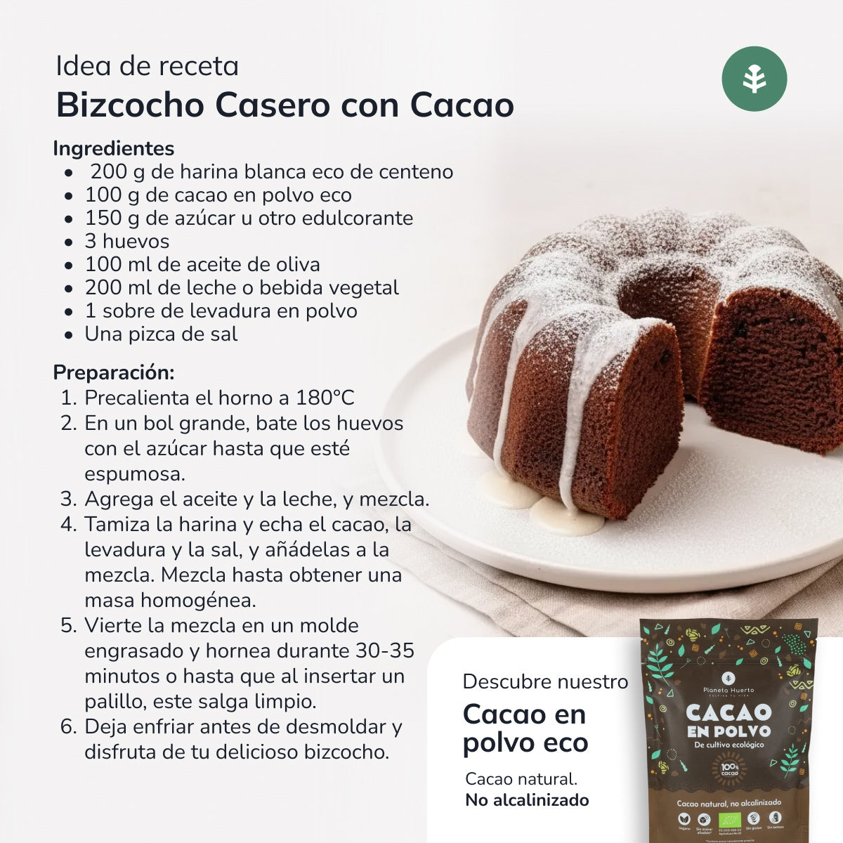 Farina di segale bianca Eco Planeta Huerto 800 g
