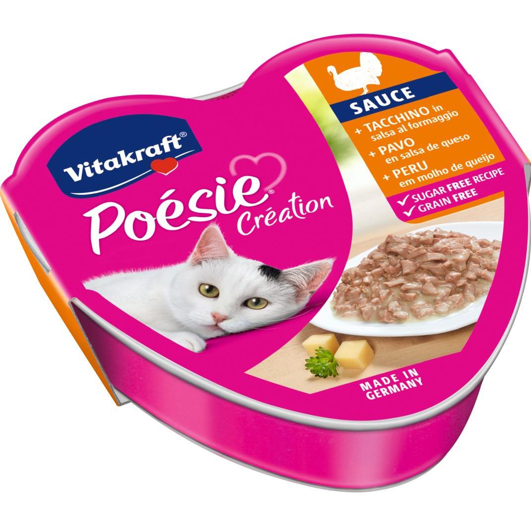 Vitakraft blikje Poésie met kalkoen in kaassaus 85 g natvoer voor katten