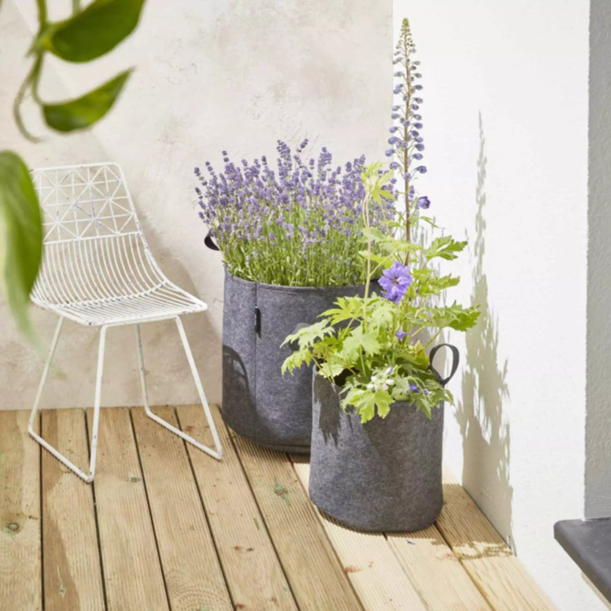 Bag4Plant Sac de plantation en feutre géotextile gris ø25cm 12,3 L