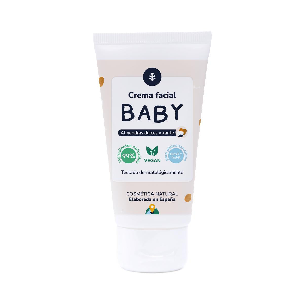 Baby face cream Sweet Almonds and Shea Butter Planeta Huerto 50 ml