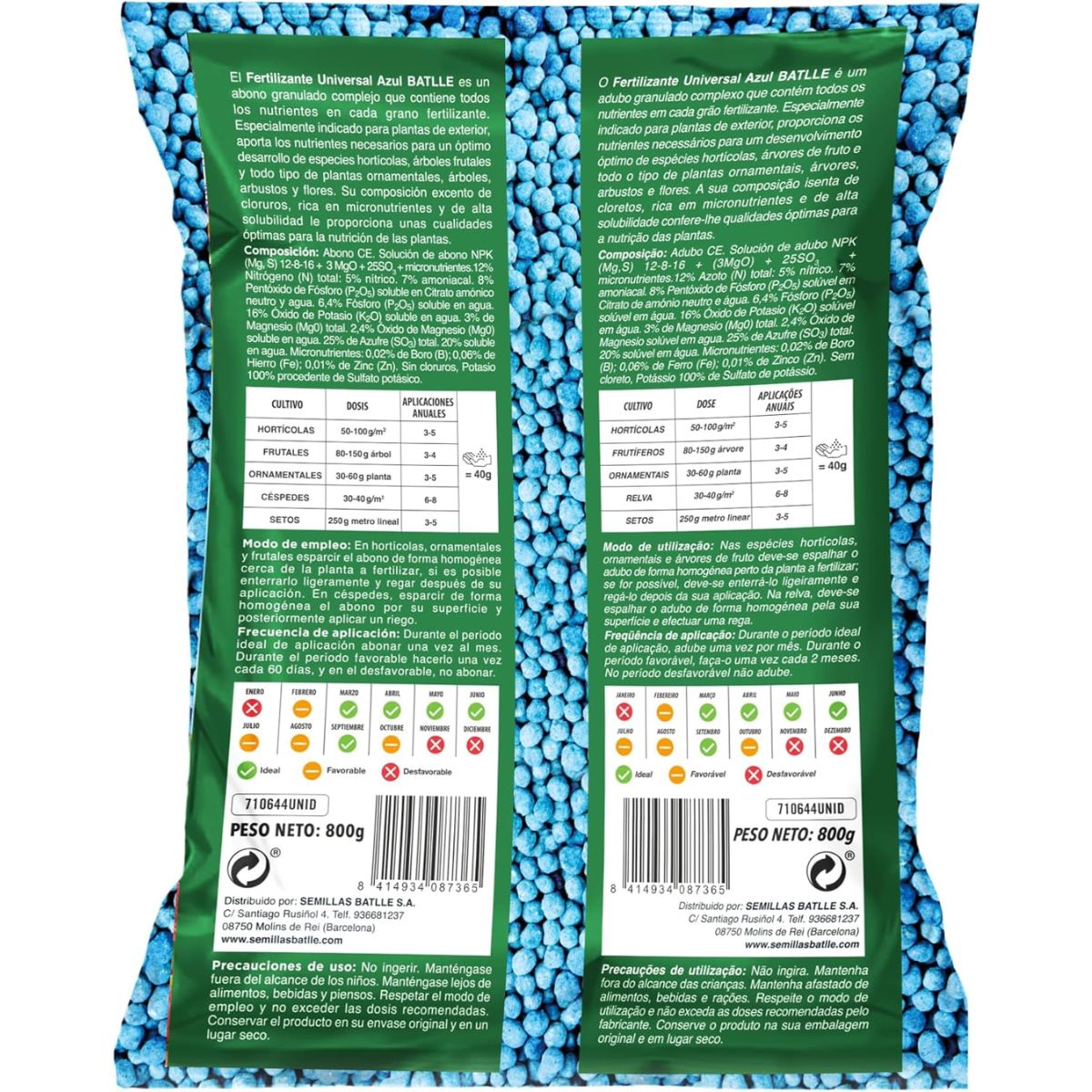 Universal-Dünger Azul Batlle 800 g