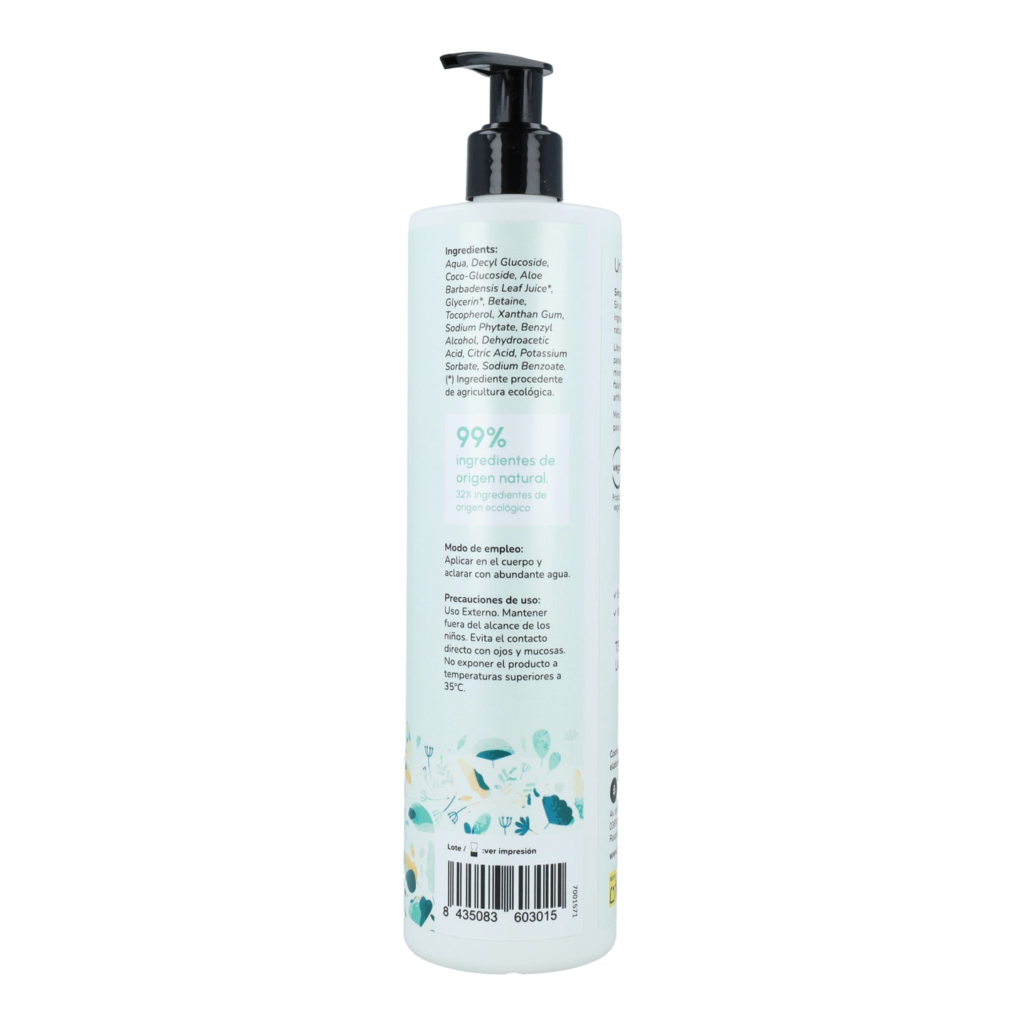 Unscented cosmetic pack: Gel, Shampoo and Conditioner Planeta Huerto