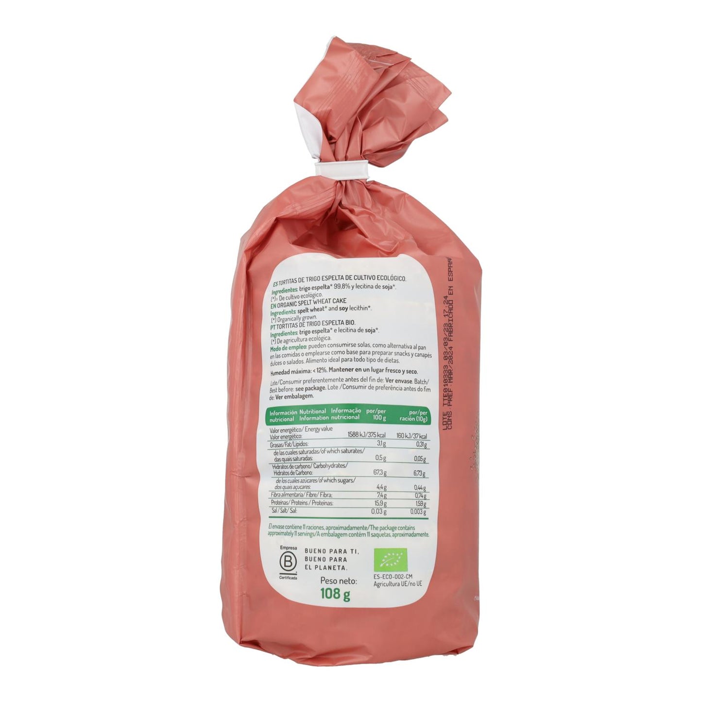 Speltpannenkoeken El Granero, 100 g