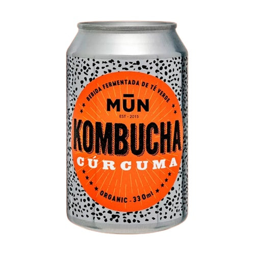 Kombucha Curcuma-Naranja Lata ECO Mun 330 ml
