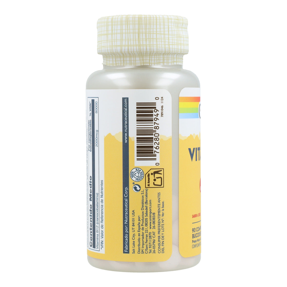 Solaray Vitamine B-12 2000 mcg 90 comprimés