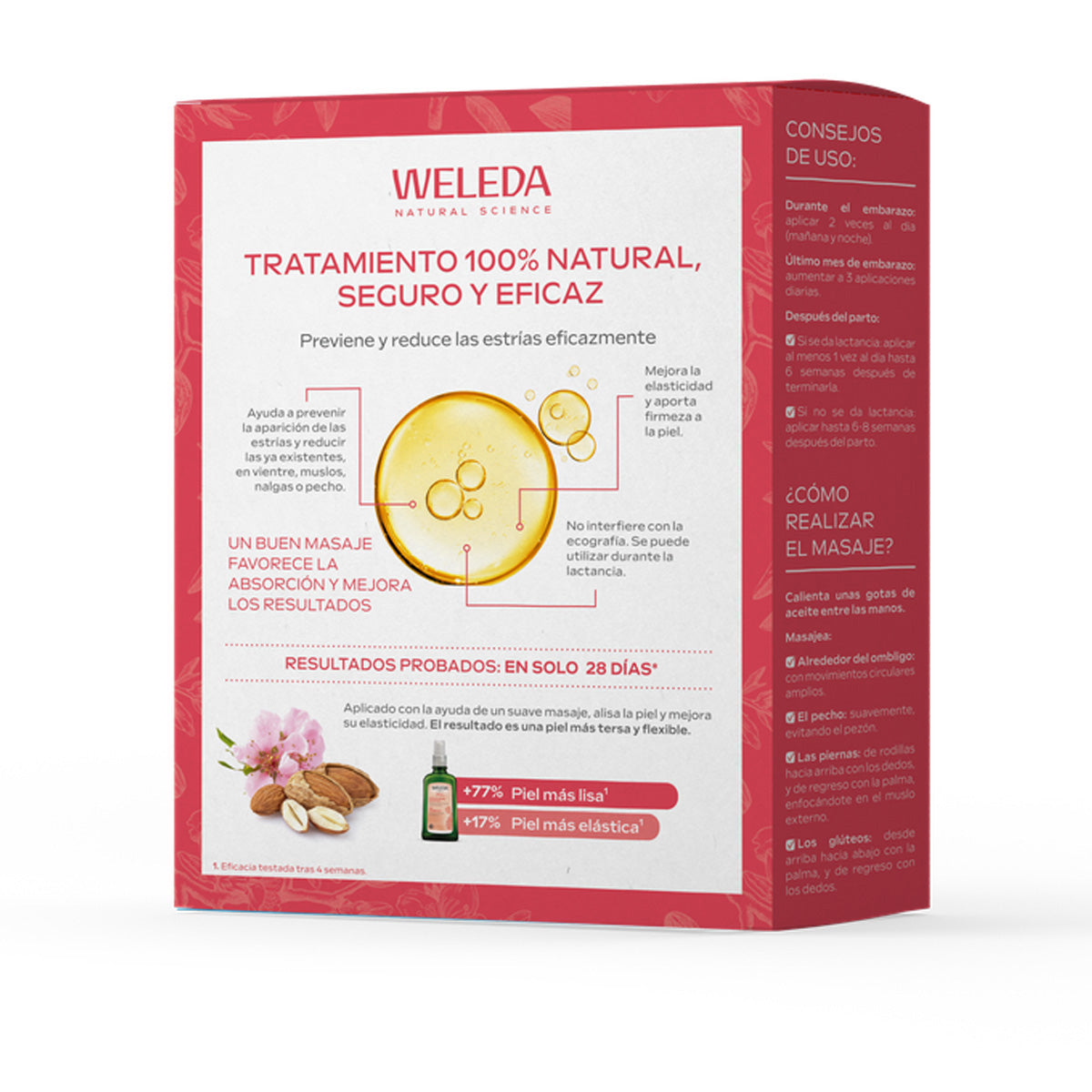 Duplo olejek do masażu na rozstępy, Weleda