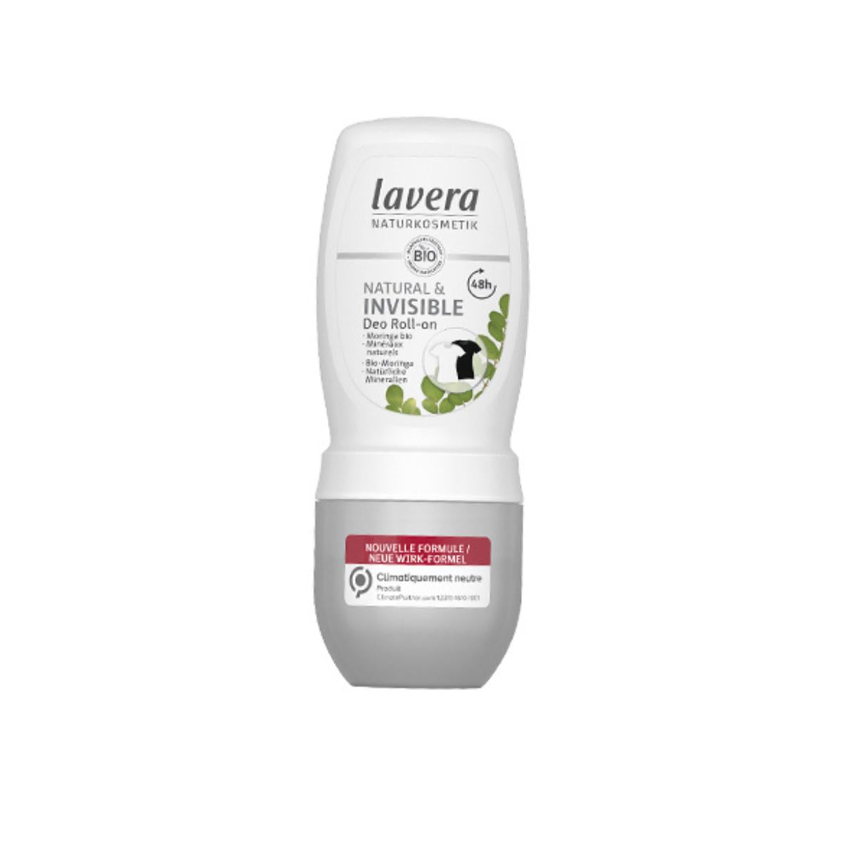 Dezodorant w kulce 48h niewidoczny i naturalny, Lavera 50 ml