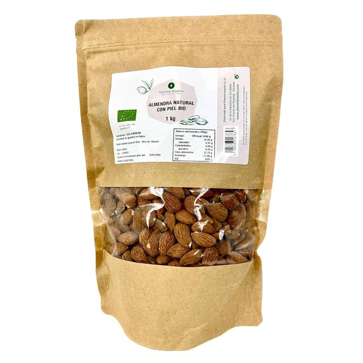 Natural almonds with skin ECO Planeta Huerto 1 kg