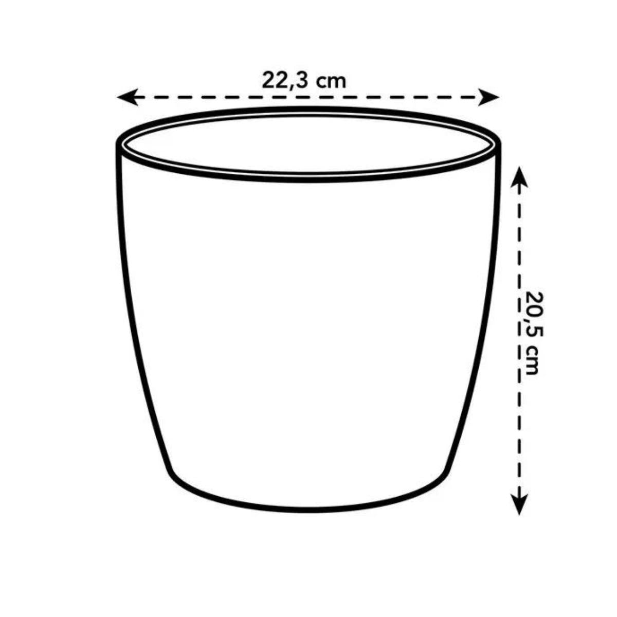 Pot de fleurs recyclé Coffee Collection Round Elho 18 cm