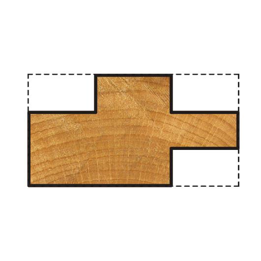 Wolfcraft 3259000 – 1 Doppelkeilfräser Ø 30 x 22 mm