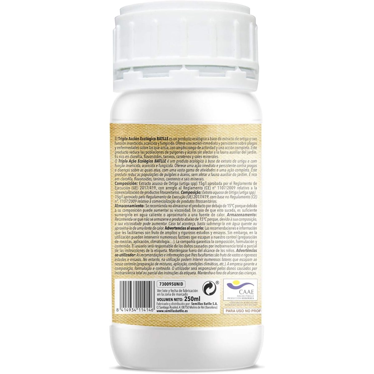 Trippelverkande ekologiskt koncentrerat insekts-, svamp- och kvalsterbekämpningsmedel 250 ml Batlle