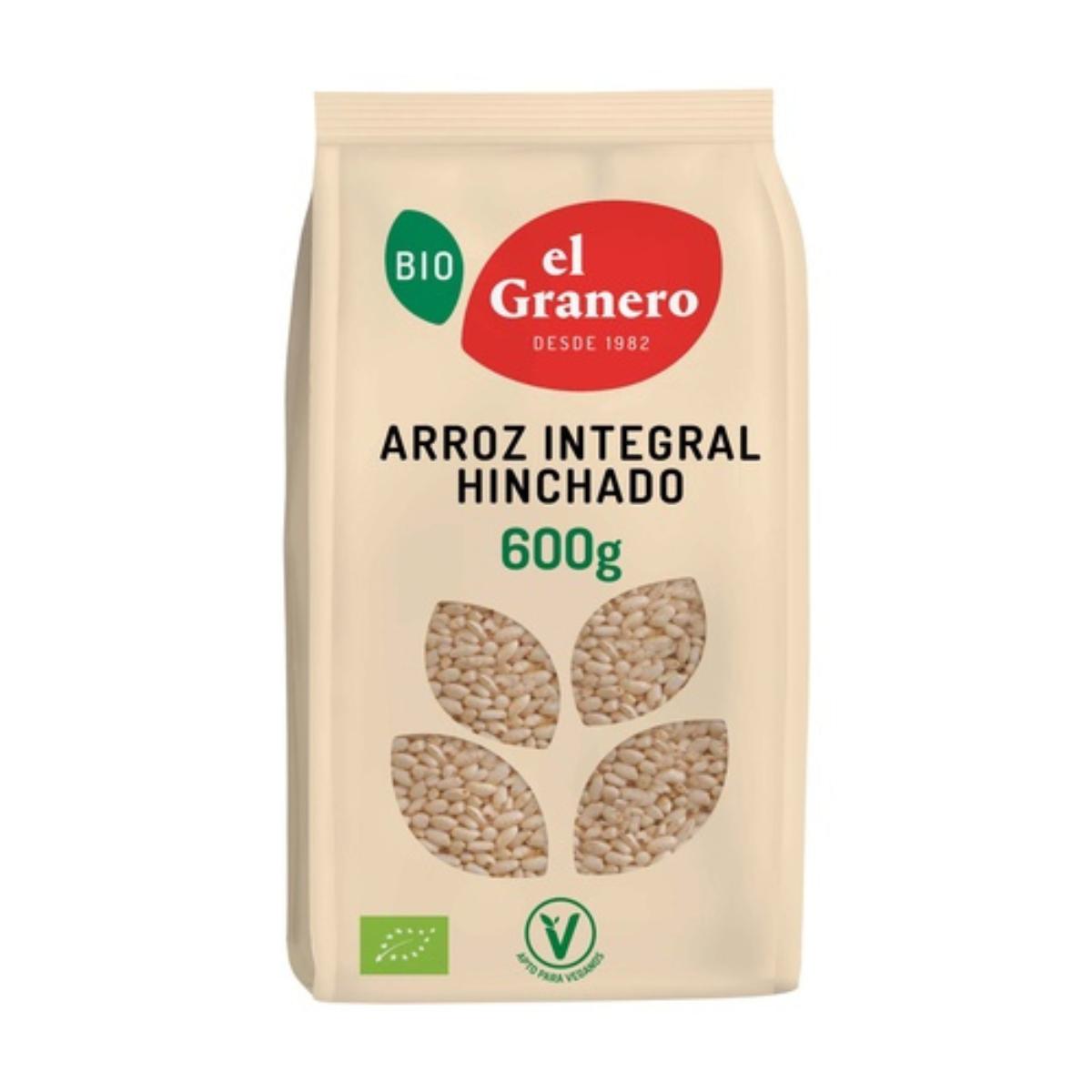 Arroz Integral Hinchado Bio El Granero, 600 g