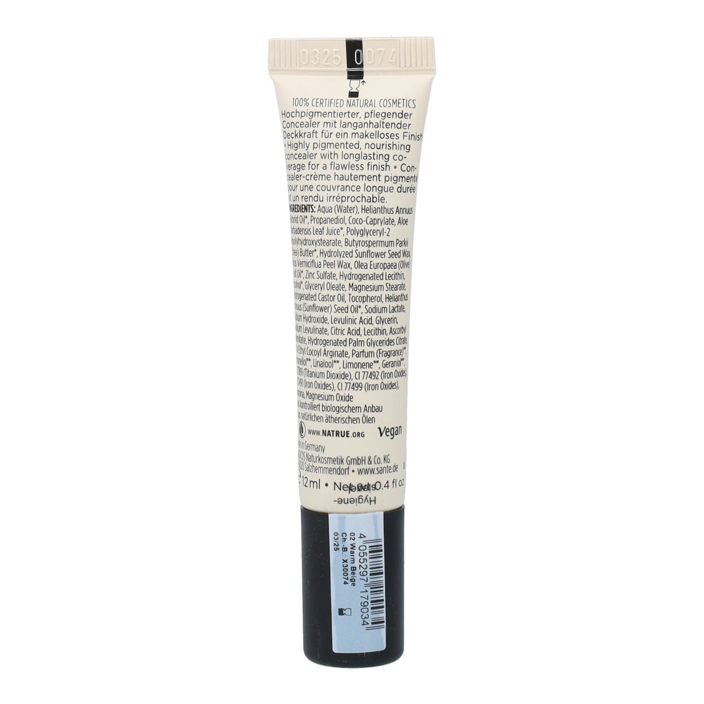 Correcteur minéral haute couvrance 02 warm beige Sante 15 ml