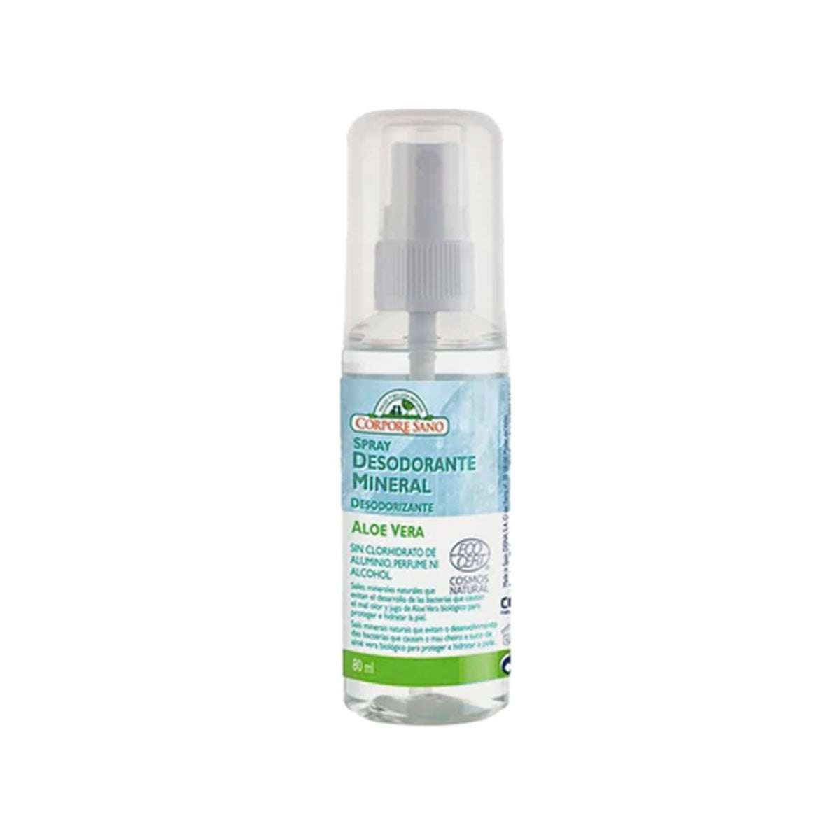 Déodorant spray à l'alun et à l'aloe vera cosmos, Corpore Sano, 80 ml