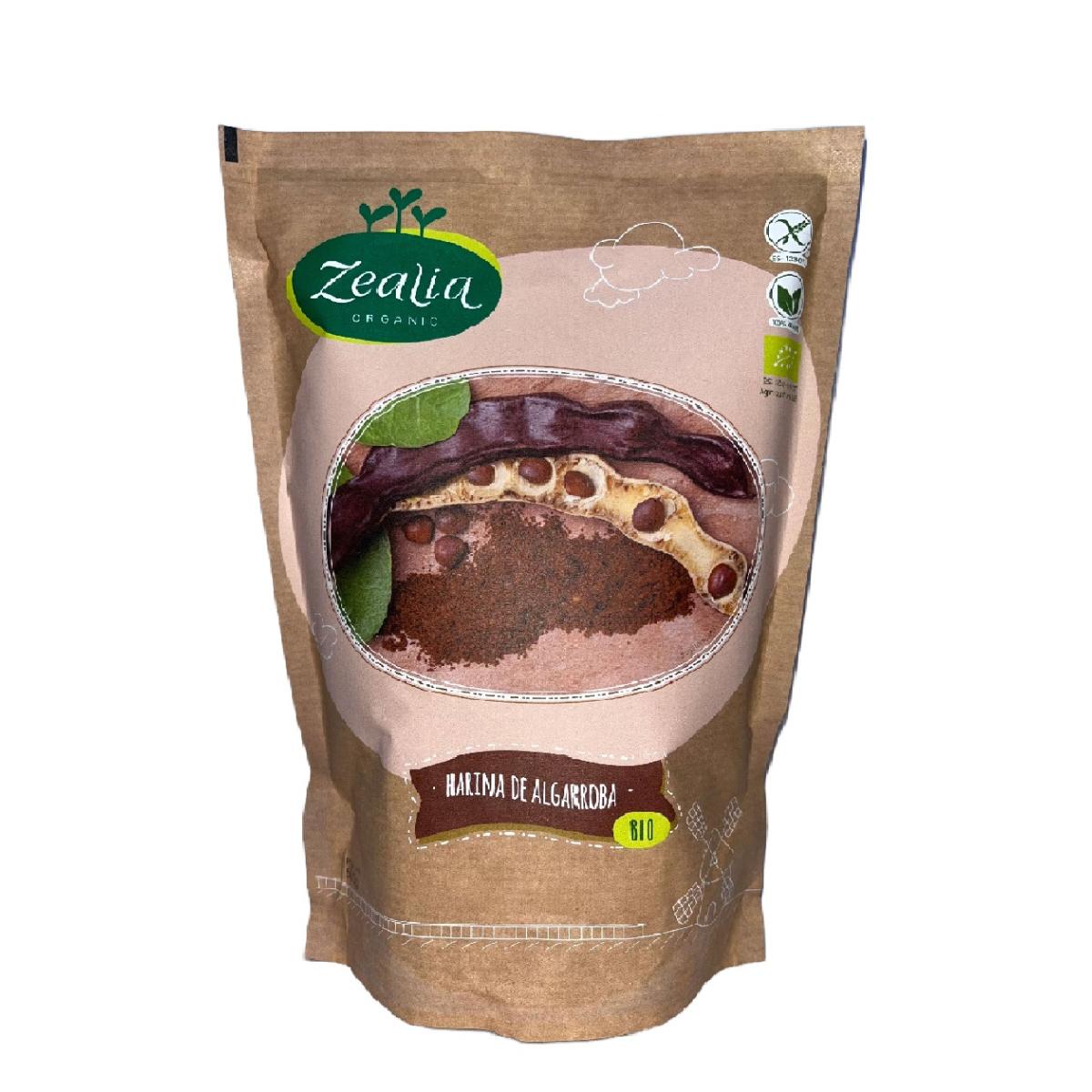 Glutenfri ekologisk johannesbrödmjöl Zealia 500 g