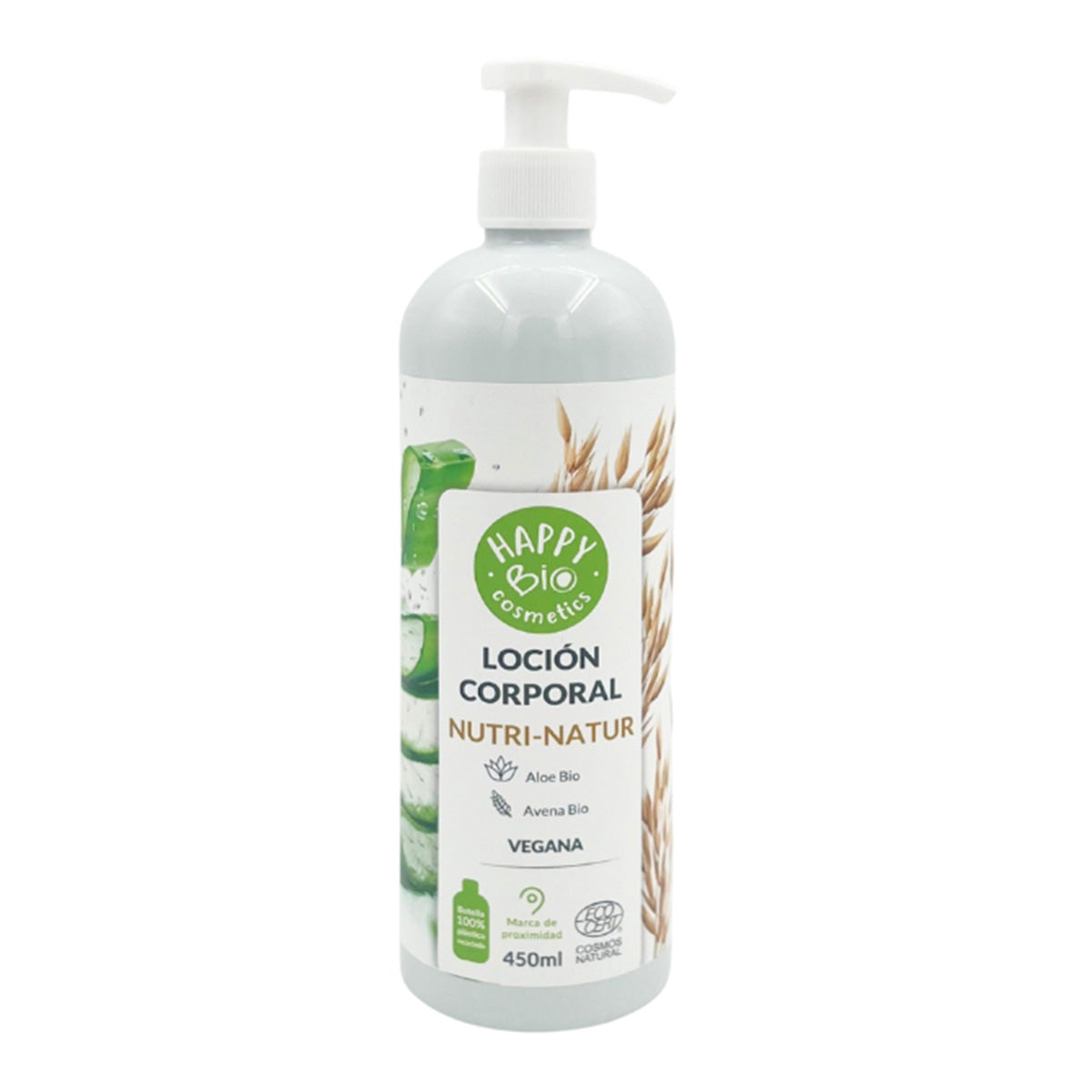HappyBio Organic Aloe Vera and Oat Nutri-Natur Body Lotion 450 ml