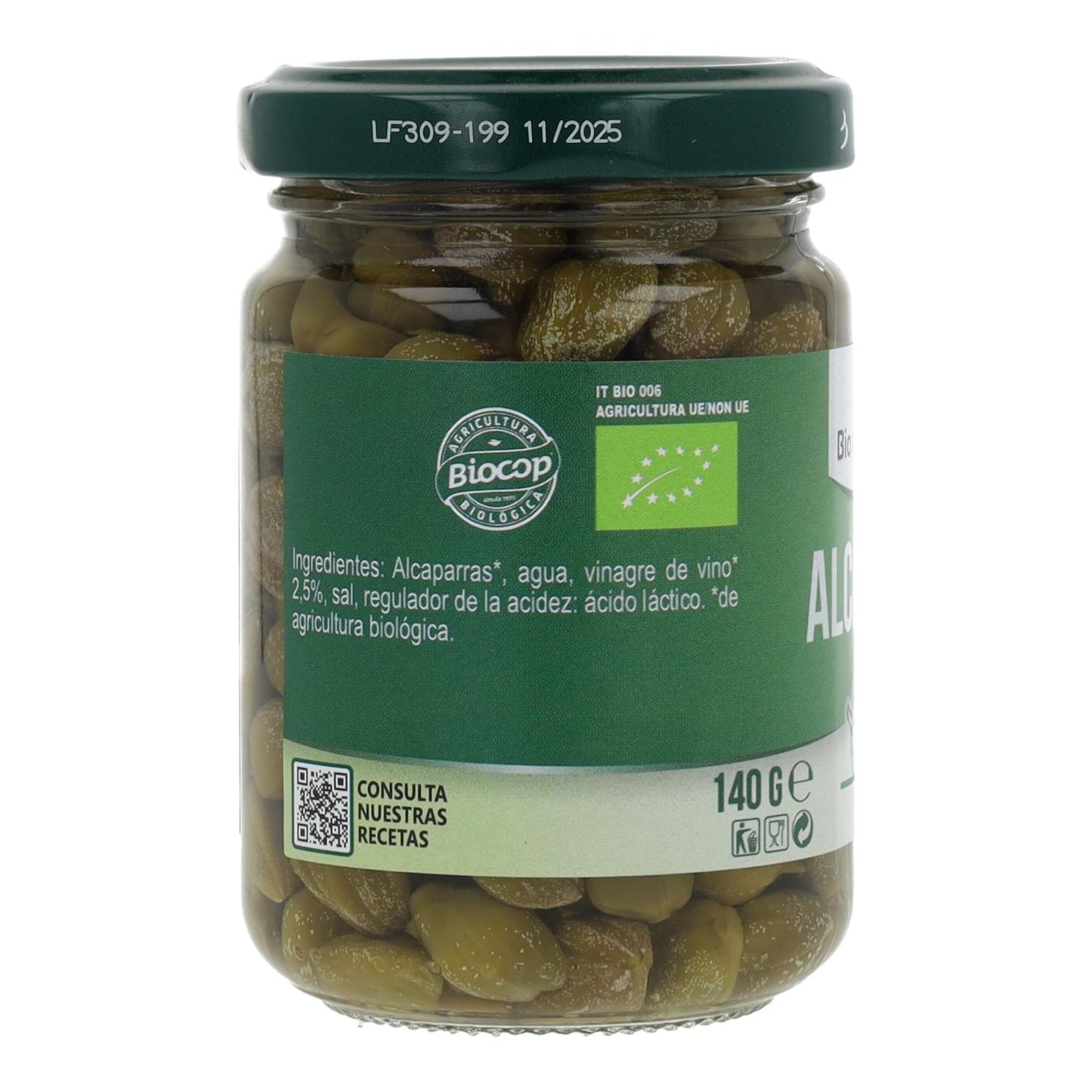 Bio-Kapern aus Italien in Essig, 140 g